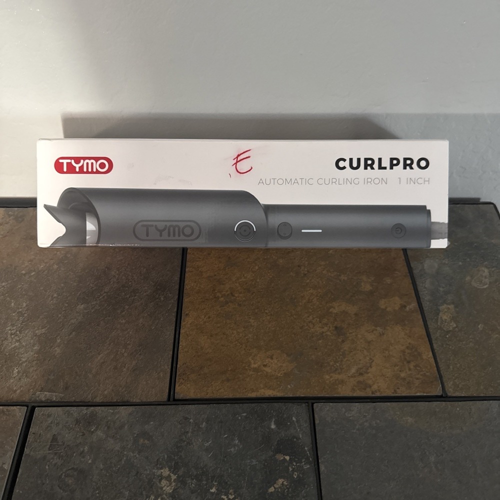 TYMO CurlPro Automatic Curling Iron 1" Metallic Gray Electric Anti-scald